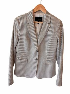 Banana Republic Pinstripe Seersucker Blazer